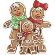 Clayre & Eef Kerstdecoratie met LED-verlichting Gingerbread man Bruin ...