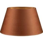 Fluweel - Velvet Lampenkap - Conisch - Bruin + goud - Luxe stijl - ø30...