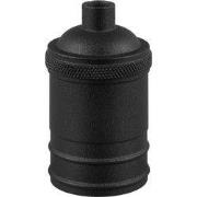 DIY lamphouders - Lamponderdelen - ø4.5 x 7.5 cm - E27 - Black - Cilin...