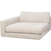 Duncan modulaire chaise longue lichtgrijs/beige - links - 129 cm