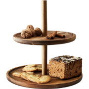 OTIX Etagere - 2 Laags - Serveertoren - Hout - Serveerschalen - High T...