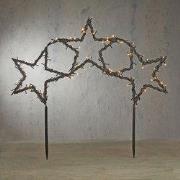 Luca Lighting Sterren Tuinsteker - 100 x 3 x 60 cm - 180 led - Zwart