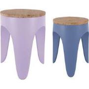 Leitmotiv - Kruk Set Double Funky - Soft purple & classic blue