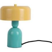Leitmotiv - Tafellamp Double Funky - Turquoise blue & soft yellow