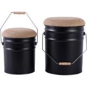 Leitmotiv - Kruk Set Buckets - Zwart