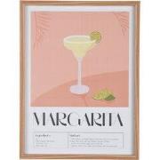 Present Time - Wall Art Margarita - Peach orange