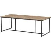 Quatro Tafelframe Antracite met Robusto Tafelblad Teak 220 x 95 cm