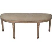 Clayre & Eef Bankje Bruin Beige Hout