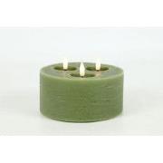 Ledkaars Lyon ro 15x15x10 cm l.grn