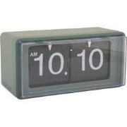 Wandklok Retro Boxed Flip - Jungle groen - 20x10x10cm