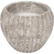 PTMD Kaars Yasmeene - 20x20x16 cm - Cement - Creme