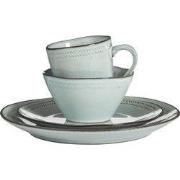Mica Decorations Servies Racco - 31x29x29 cm - Steen - Licht Grijs