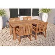 Tuintafel Modern teak 180 cm Tuindeco