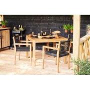 Teak tuintafel vierkant Tuindeco