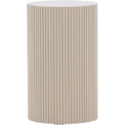 Asa houten bijzettafel beige - Ø 31 cm