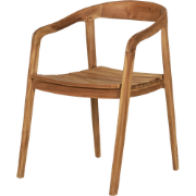 Claudette houten tuinstoel naturel