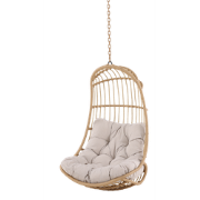 Carter rotan hangstoel naturel - met zitkussen