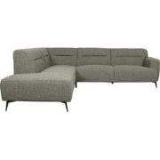 LABEL51 Hoekbank Bolzano - Truffel grijs - Boucle - Links