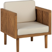 BARATTI  - Tuinstoel - Lichtbeige - Acaciahout