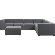 AREZZO - Loungeset voor 7 - Donkergrijs - Polyester