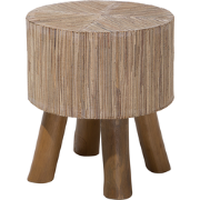 TULITA - Bijzettafel - Lichte houtkleur - Teakhout