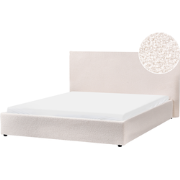 LAVAUR - Tweepersoonsbed - Off-white - 160 x 200 cm - Bouclé