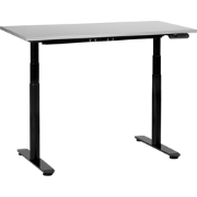DESTINAS - Elektrisch Verstelbaar bureau - Lichtgrijs - 120 cm - MDF