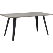 WITNEY - Eettafel - Grijs - 90 x 160 cm - MDF