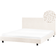 ALBI - Tweepersoonsbed - Off-white - 160 x 200 cm - Bouclé