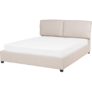 BELFORT  - Tweepersoonsbed - Lichtbeige - 140 x 200 cm - Polyester