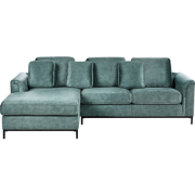 OSLO - Hoekbank - Blauwgroen - Rechtszijdig - Fluweel