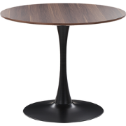 BOCA  - Ronde eettafel - Donkere houtkleur - 90 cm - MDF