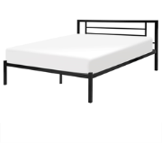 CUSSET - Tweepersoonsbed - Zwart - 160 x 200 cm - Metaal