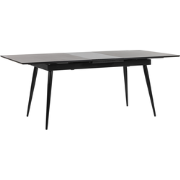 MALDON  - Uitschuifbare eettafel - Zwart - 90 x 160/200 cm - MDF
