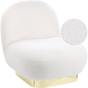 LOVIISA - Fauteuil - Wit - Polyester
