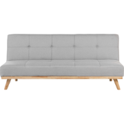 FROYA  - Slaapbank 3-zits - Lichtgrijs - Polyester