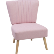 VAASA - Fauteuil - Pastelroze - Polyester