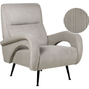 SVALOV - Fauteuil - Taupe - Corduroy
