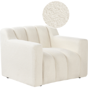 AGERUP - Fauteuil - Gebroken wit - Bouclé