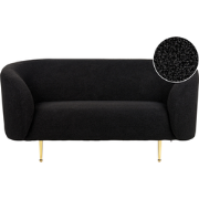 LOEN  - Tweezitsbank - Zwart - Bouclé