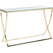 RINGGOLD - Consoletafel - Goud - Glas