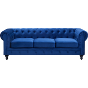 CHESTERFIELD - Chesterfield bank - Marineblauw -  Fluweel