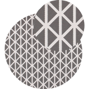 PANAJI - Outdoor vloerkleed - Grijs - 120 cm - Polypropyleen