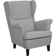 ABSON - Fauteuil - Grijs - Polyester