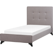 AMBASSADOR - Eenpersoonsbed - Grijs - 90 x 200 cm - Polyester