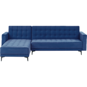 ABERDEEN - Hoekbank - Blauw - Rechterzijde - Fluweel