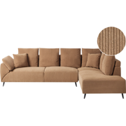 LUNNER - Hoekbank - Bruin - Linkszijdig - Corduroy