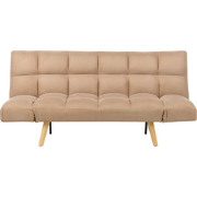 INGARO  - Slaapbank 3-zits - Lichtbruin - Polyester