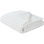 RAKYA - Bedsprei - Wit - 200 x 220 cm - Nepbont