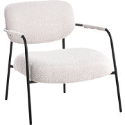 AUSVIKA - Fauteuil - Lichtbeige - Polyester